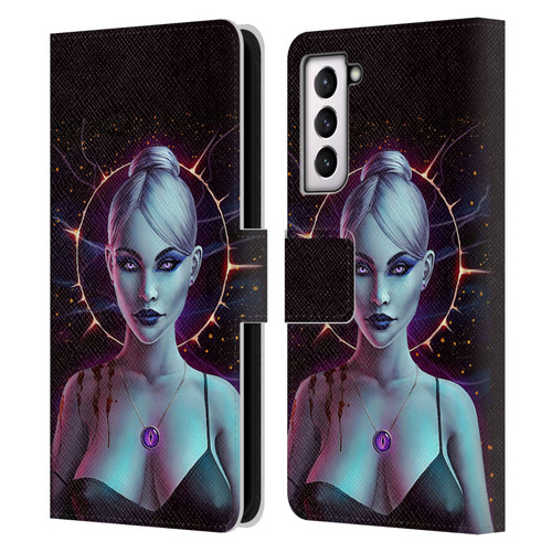 Christos Karapanos Mythical Art Oblivion Leather Book Wallet Case Cover For Samsung Galaxy S21 5G