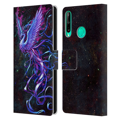 Christos Karapanos Mythical Phoenix Leather Book Wallet Case Cover For Huawei P40 lite E