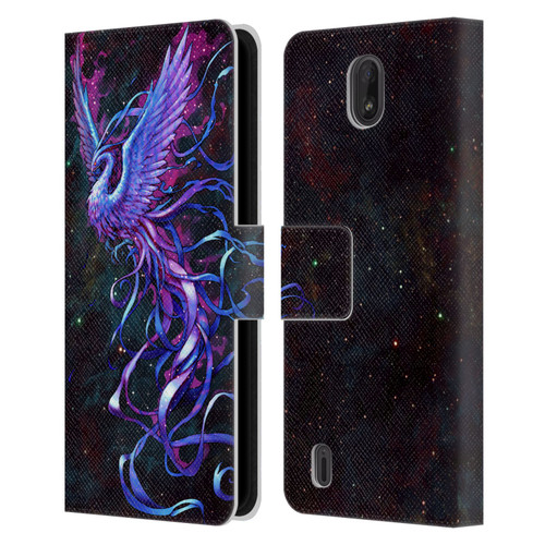 Christos Karapanos Mythical Phoenix Leather Book Wallet Case Cover For Nokia C01 Plus/C1 2nd Edition