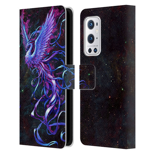 Christos Karapanos Mythical Phoenix Leather Book Wallet Case Cover For OnePlus 9 Pro
