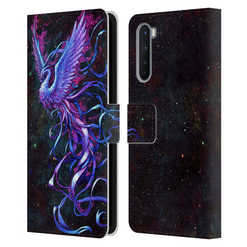 Christos Karapanos Mythical Phoenix Leather Book Wallet Case Cover For OnePlus Nord 5G