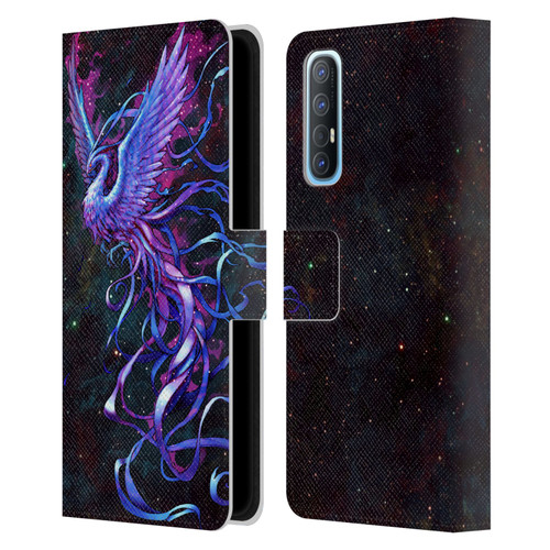 Christos Karapanos Mythical Phoenix Leather Book Wallet Case Cover For OPPO Find X2 Neo 5G