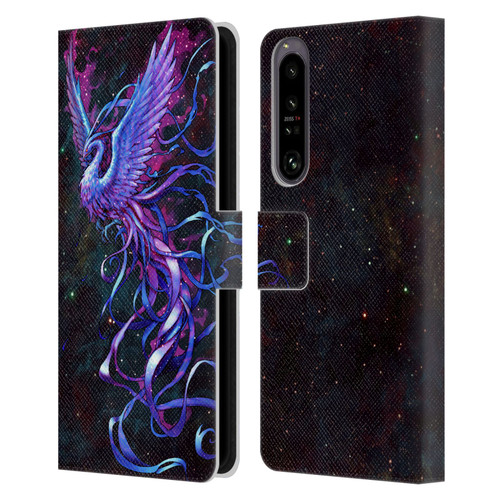 Christos Karapanos Mythical Phoenix Leather Book Wallet Case Cover For Sony Xperia 1 IV