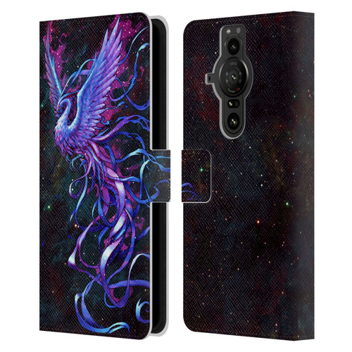 Christos Karapanos Mythical Phoenix Leather Book Wallet Case Cover For Sony Xperia Pro-I