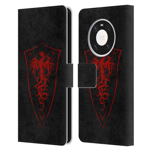Christos Karapanos Shield Phoenix Leather Book Wallet Case Cover For Huawei Mate 40 Pro 5G