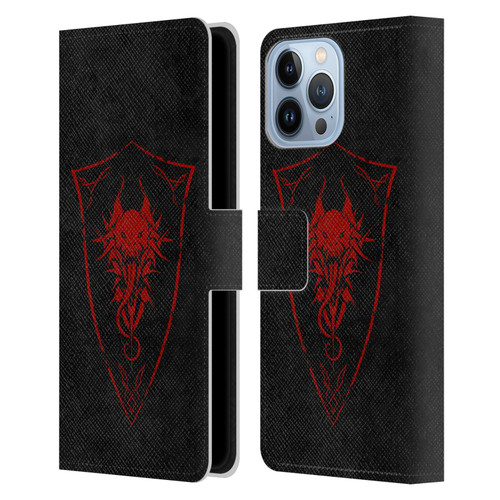 Christos Karapanos Shield Demon Leather Book Wallet Case Cover For Apple iPhone 13 Pro Max