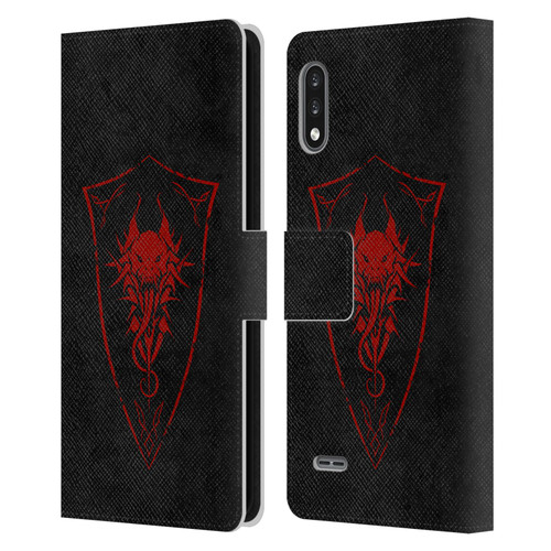 Christos Karapanos Shield Demon Leather Book Wallet Case Cover For LG K22