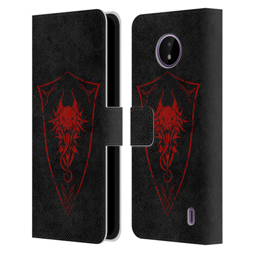 Christos Karapanos Shield Demon Leather Book Wallet Case Cover For Nokia C10 / C20