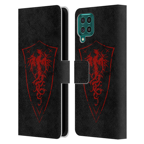 Christos Karapanos Shield Phoenix Leather Book Wallet Case Cover For Samsung Galaxy F62 (2021)