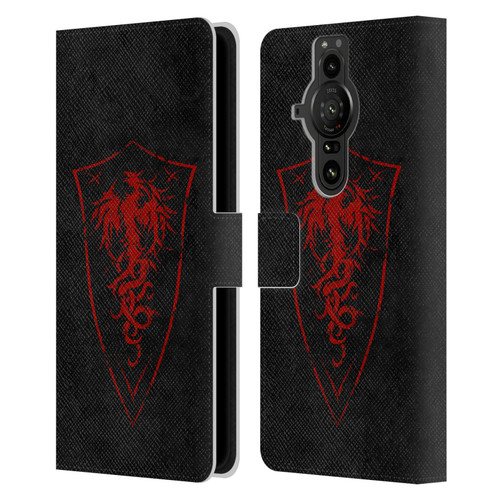 Christos Karapanos Shield Phoenix Leather Book Wallet Case Cover For Sony Xperia Pro-I