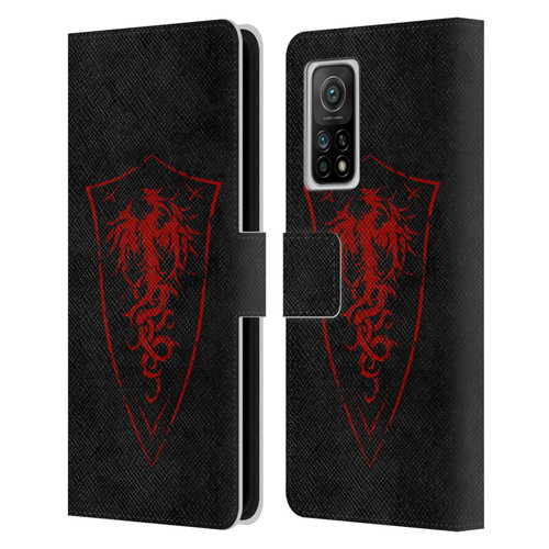 Christos Karapanos Shield Phoenix Leather Book Wallet Case Cover For Xiaomi Mi 10T 5G