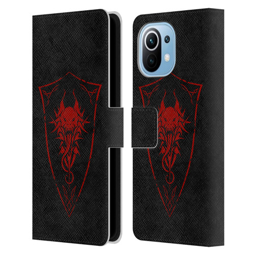 Christos Karapanos Shield Demon Leather Book Wallet Case Cover For Xiaomi Mi 11