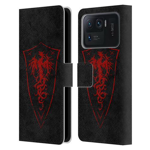 Christos Karapanos Shield Phoenix Leather Book Wallet Case Cover For Xiaomi Mi 11 Ultra