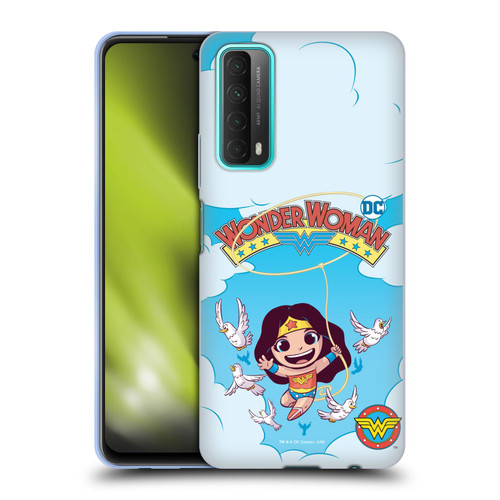 Super Friends DC Comics Toddlers Comic Covers Wonder Woman 1 Soft Gel Case for Huawei P Smart (2021)
