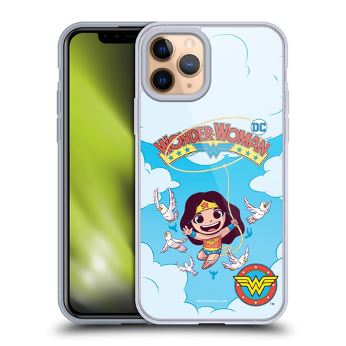 Super Friends DC Comics Toddlers Comic Covers Wonder Woman 1 Soft Gel Case for Apple iPhone 11 Pro