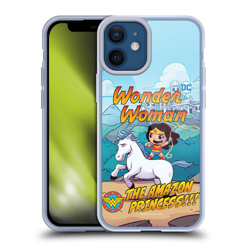 Super Friends DC Comics Toddlers Comic Covers Wonder Woman 2 Soft Gel Case for Apple iPhone 12 Mini