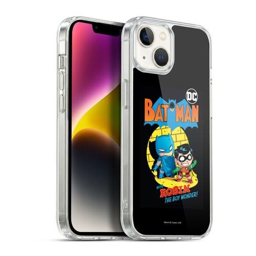 Super Friends DC Comics Toddlers Comic Covers Batman And Robin Soft Gel Case for Apple iPhone 14 Plus & MagSafe