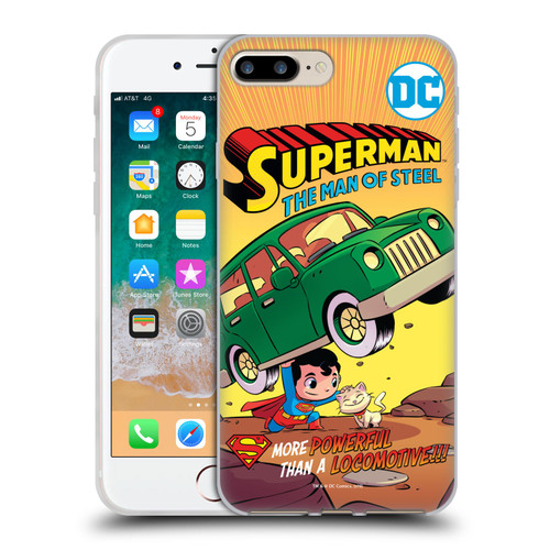 Super Friends DC Comics Toddlers Comic Covers Superman 1 Soft Gel Case for Apple iPhone 7 Plus / iPhone 8 Plus