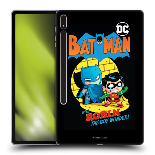Super Friends DC Comics Toddlers Comic Covers Batman And Robin Soft Gel Case for Samsung Galaxy Tab S8 Plus