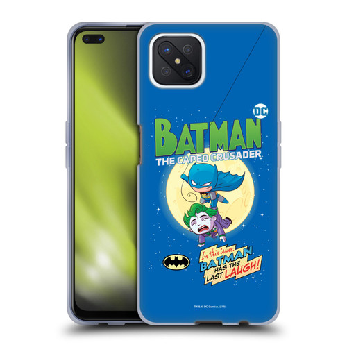 Super Friends DC Comics Toddlers Comic Covers Batman Soft Gel Case for OPPO Reno4 Z 5G