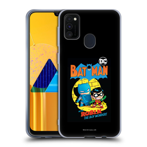 Super Friends DC Comics Toddlers Comic Covers Batman And Robin Soft Gel Case for Samsung Galaxy M30s (2019)/M21 (2020)