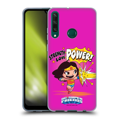 Super Friends DC Comics Toddlers Composed Art Wonder Woman Soft Gel Case for Huawei Y6p