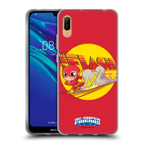 Super Friends DC Comics Toddlers Composed Art The Flash Soft Gel Case for Huawei Y6 Pro (2019)