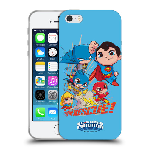 Super Friends DC Comics Toddlers Composed Art Group 1 Soft Gel Case for Apple iPhone 5 / 5s / iPhone SE 2016