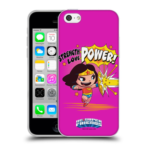 Super Friends DC Comics Toddlers Composed Art Wonder Woman Soft Gel Case for Apple iPhone 5c