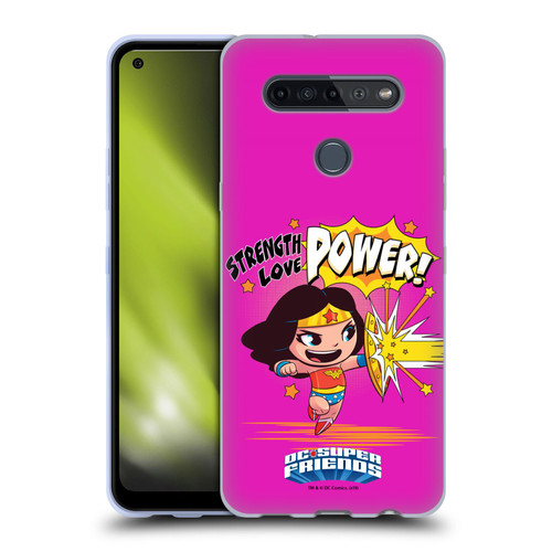 Super Friends DC Comics Toddlers Composed Art Wonder Woman Soft Gel Case for LG K51S