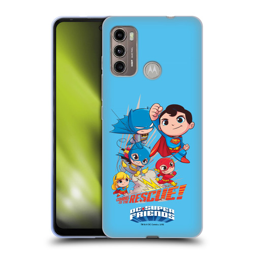 Super Friends DC Comics Toddlers Composed Art Group 1 Soft Gel Case for Motorola Moto G60 / Moto G40 Fusion