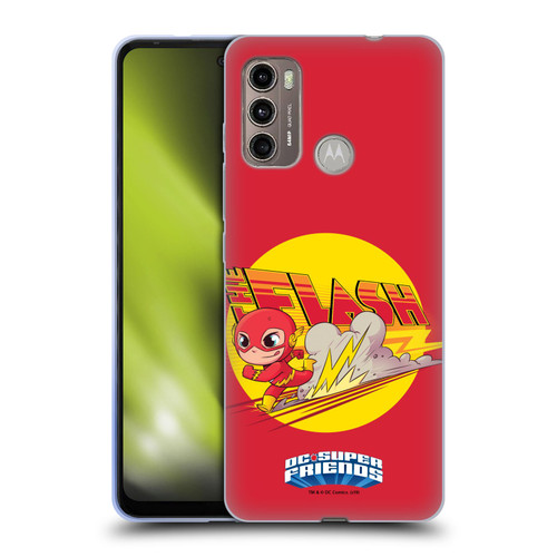 Super Friends DC Comics Toddlers Composed Art The Flash Soft Gel Case for Motorola Moto G60 / Moto G40 Fusion