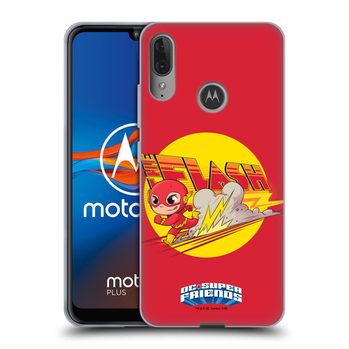 Super Friends DC Comics Toddlers Composed Art The Flash Soft Gel Case for Motorola Moto E6 Plus
