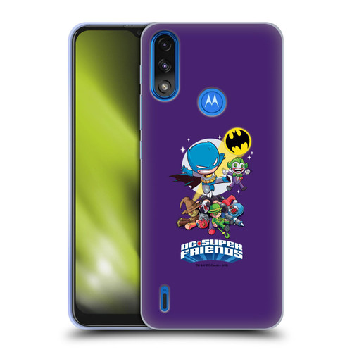 Super Friends DC Comics Toddlers Composed Art Batman Soft Gel Case for Motorola Moto E7 Power / Moto E7i Power