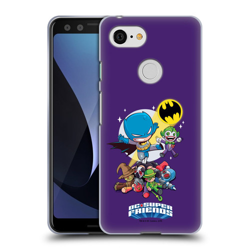Super Friends DC Comics Toddlers Composed Art Batman Soft Gel Case for Google Pixel 3