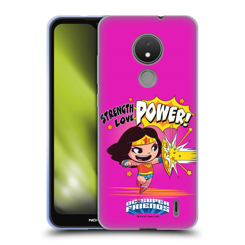 Super Friends DC Comics Toddlers Composed Art Wonder Woman Soft Gel Case for Nokia C21