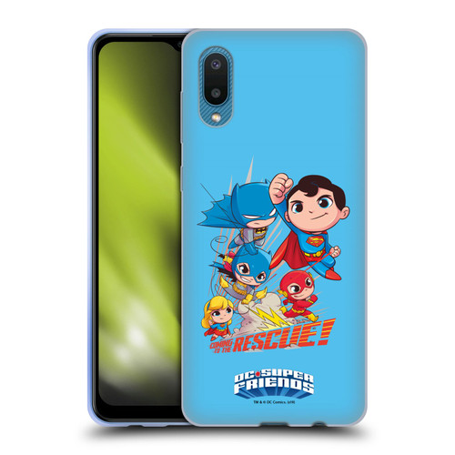 Super Friends DC Comics Toddlers Composed Art Group 1 Soft Gel Case for Samsung Galaxy A02/M02 (2021)
