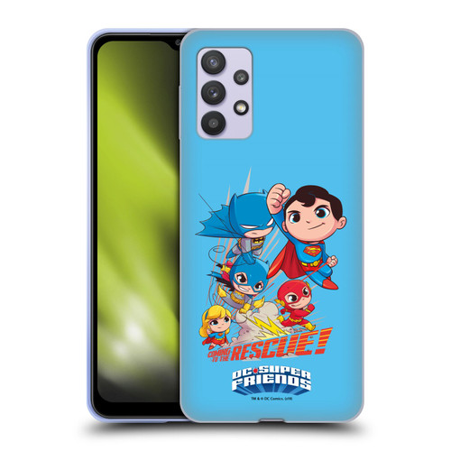 Super Friends DC Comics Toddlers Composed Art Group 1 Soft Gel Case for Samsung Galaxy A32 5G / M32 5G (2021)