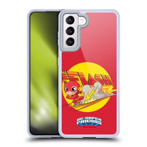 Super Friends DC Comics Toddlers Composed Art The Flash Soft Gel Case for Samsung Galaxy S21 5G