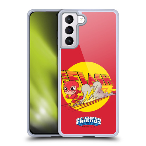Super Friends DC Comics Toddlers Composed Art The Flash Soft Gel Case for Samsung Galaxy S21+ 5G