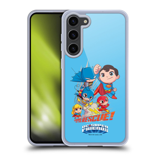 Super Friends DC Comics Toddlers Composed Art Group 1 Soft Gel Case for Samsung Galaxy S23+ 5G