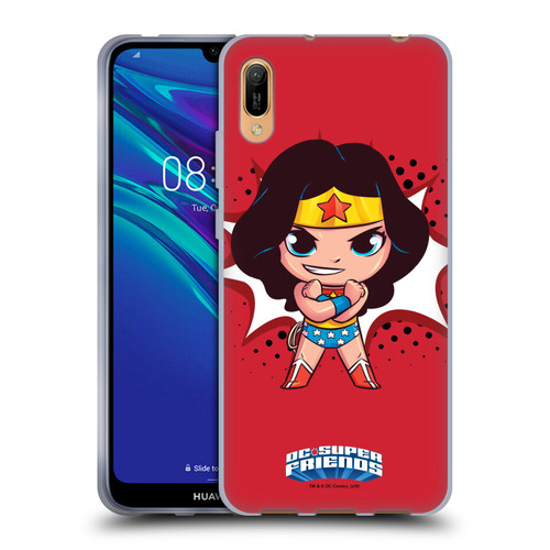 Super Friends DC Comics Toddlers 1 Wonder Woman Soft Gel Case for Huawei Y6 Pro (2019)
