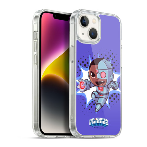 Super Friends DC Comics Toddlers 1 Cyborg Soft Gel Case for Apple iPhone 14