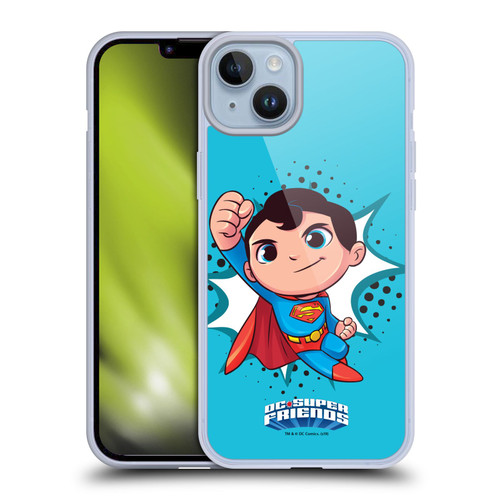 Super Friends DC Comics Toddlers 1 Superman Soft Gel Case for Apple iPhone 14 Plus