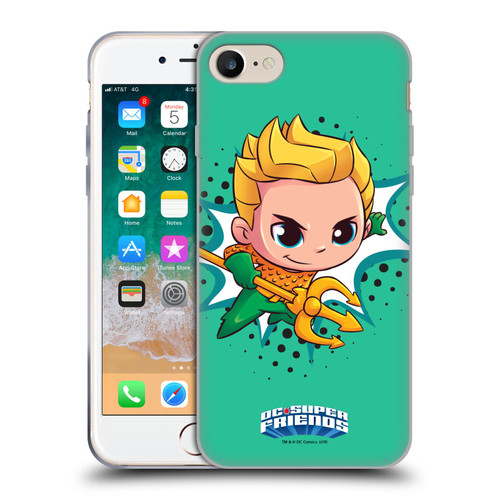 Super Friends DC Comics Toddlers 1 Aquaman Soft Gel Case for Apple iPhone 7 / 8 / SE 2020 & 2022