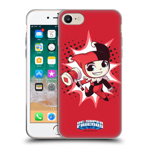 Super Friends DC Comics Toddlers 1 Harley Quinn Soft Gel Case for Apple iPhone 7 / 8 / SE 2020 & 2022