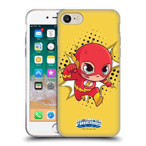 Super Friends DC Comics Toddlers 1 The Flash Soft Gel Case for Apple iPhone 7 / 8 / SE 2020 & 2022