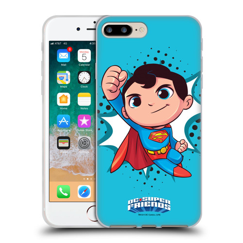 Super Friends DC Comics Toddlers 1 Superman Soft Gel Case for Apple iPhone 7 Plus / iPhone 8 Plus