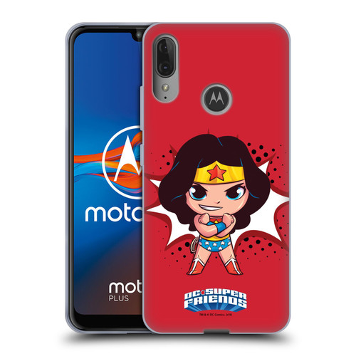 Super Friends DC Comics Toddlers 1 Wonder Woman Soft Gel Case for Motorola Moto E6 Plus