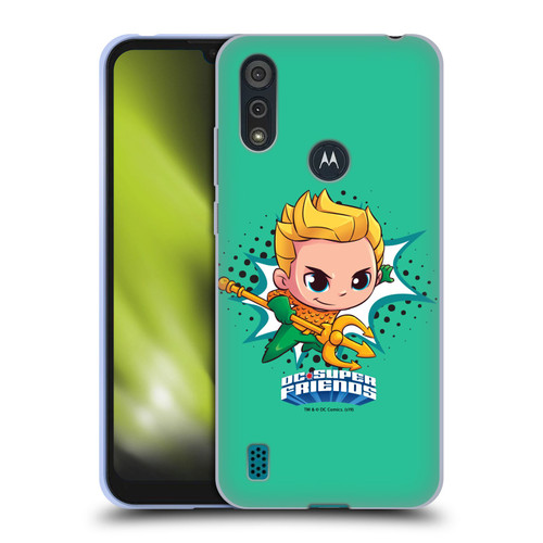 Super Friends DC Comics Toddlers 1 Aquaman Soft Gel Case for Motorola Moto E6s (2020)